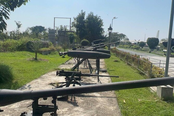 Phnom Penh City Tour & Cambodia Fire Range, Video Services - The mountainside gun range experience: training first, then a wide weapons menu