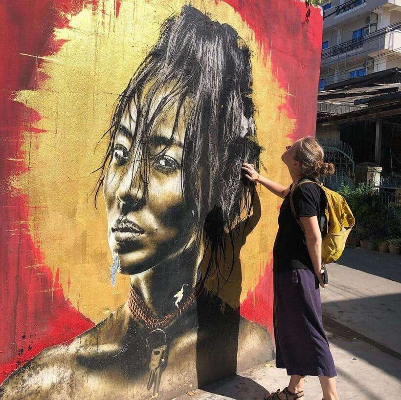 Phnom Penh | Food & Street Art Half Day Tour by Tuk Tuk - More Than Street Art: Murals as Social Commentary in Phnom Penh