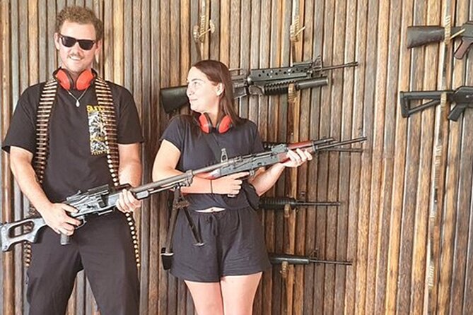 Phnom Penh Outdoor shooting Range - Hotel Pickup to a Military Base Shooting Range Outside Phnom Penh