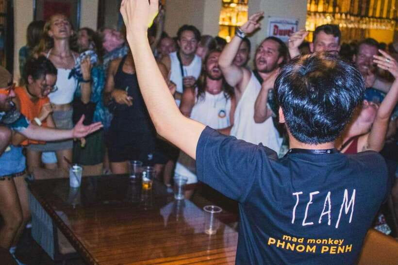 Phnom Penh Pub Crawl with Free Mad Monkey Singlet - Meet-up at Mad Monkey Phnom Penh: where the night starts