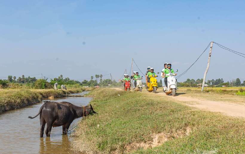 Phnom Penh: Silk Island Tour by Vespa with Tuk Tuk Available - Akreiy Ksatr Village: the break that keeps the day human