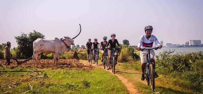 Phnom Penh: Silk Islands Bike Tour - The Mekong trail and farming villages: what the ride teaches you