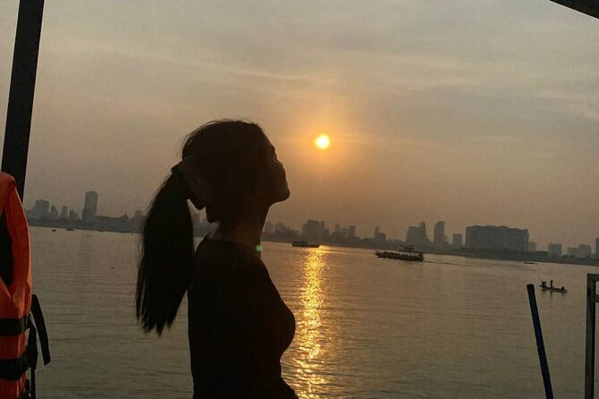 Phnom Penh: Sunset Cruise-Free Beers-Sodas-BBQ Buffet-fruit plate - From Koh Pich Island to “Ahh, that’s better”